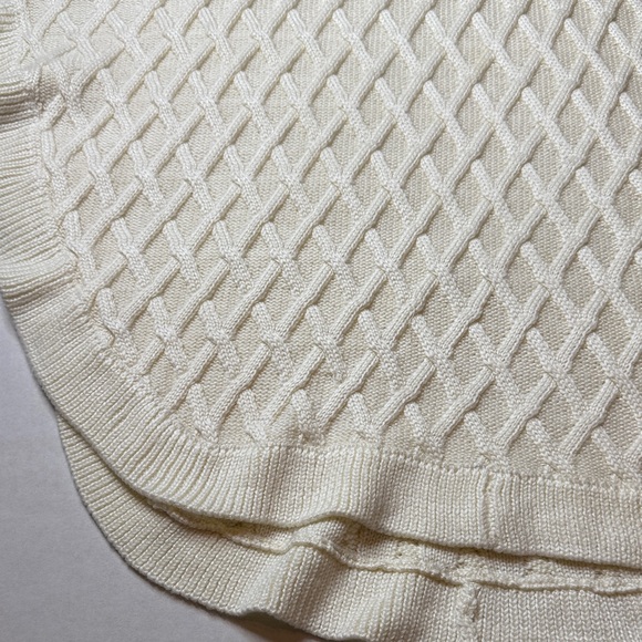 Calvin Klein Classic Cream CowlNeck Pancho Sweater Size Large Extra Large - Picture 6 of 16